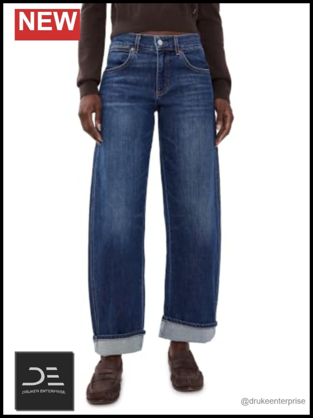 Mid-Rise Stretch Denim Cowboy Curve Jeans, 5-Pocket Style